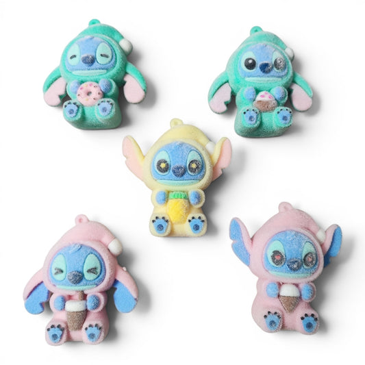 Figurine "Stitch" tout doux – 5 modèles au choix – Compatible stylos, porte-clés et marque-pages à tige