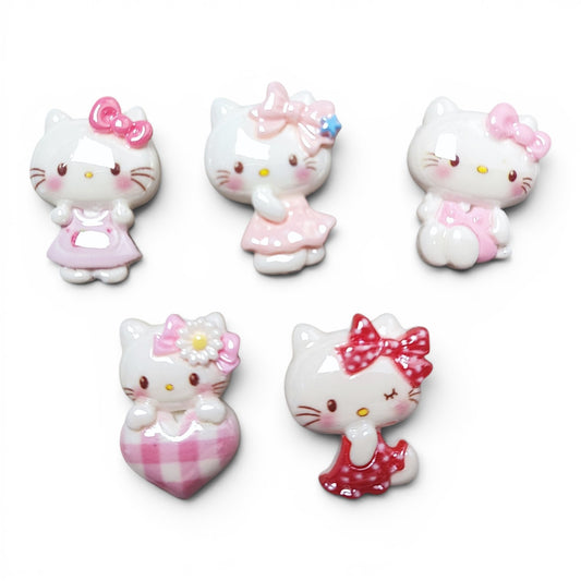 Perles figurines acrylique Hello Kitty – 5 modèles au choix – Compatibles tiges
