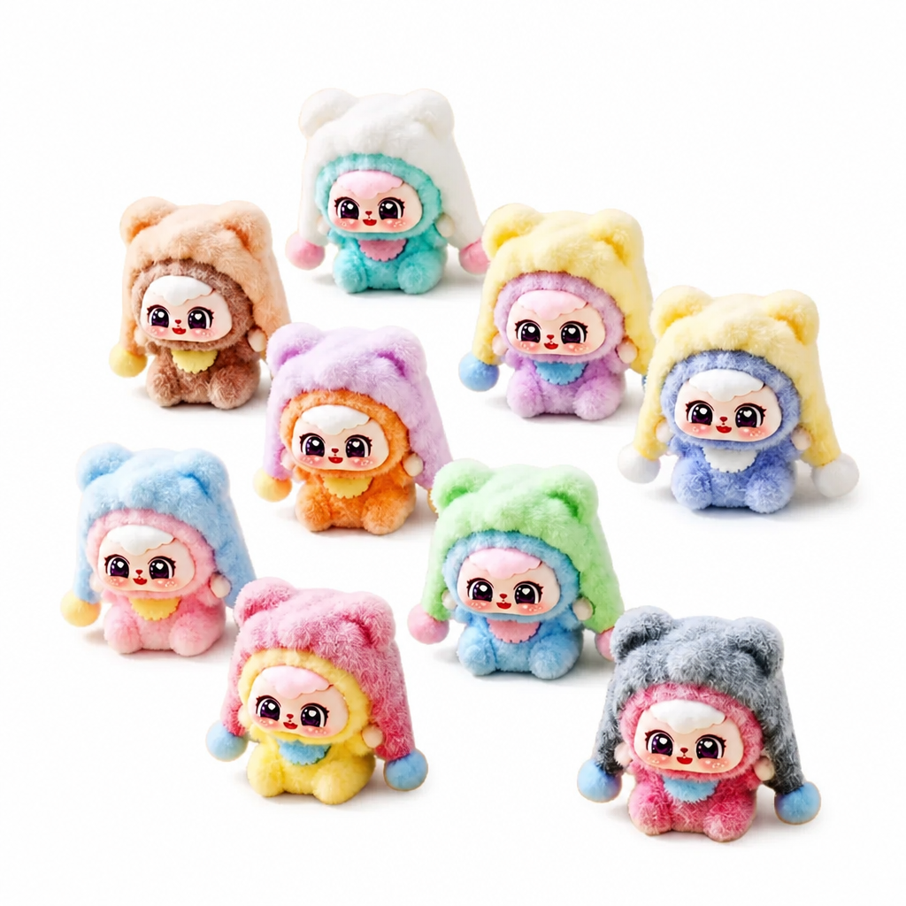 Figurines en velours ultra kawaii – Plusieurs modèles et couleurs au choix