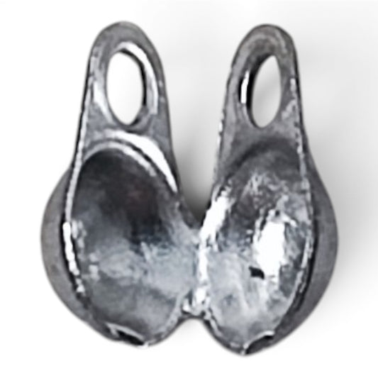 x10 Embouts cache nœuds/chaine billes en acier inoxydable 304 ou plaqué or 18 carats