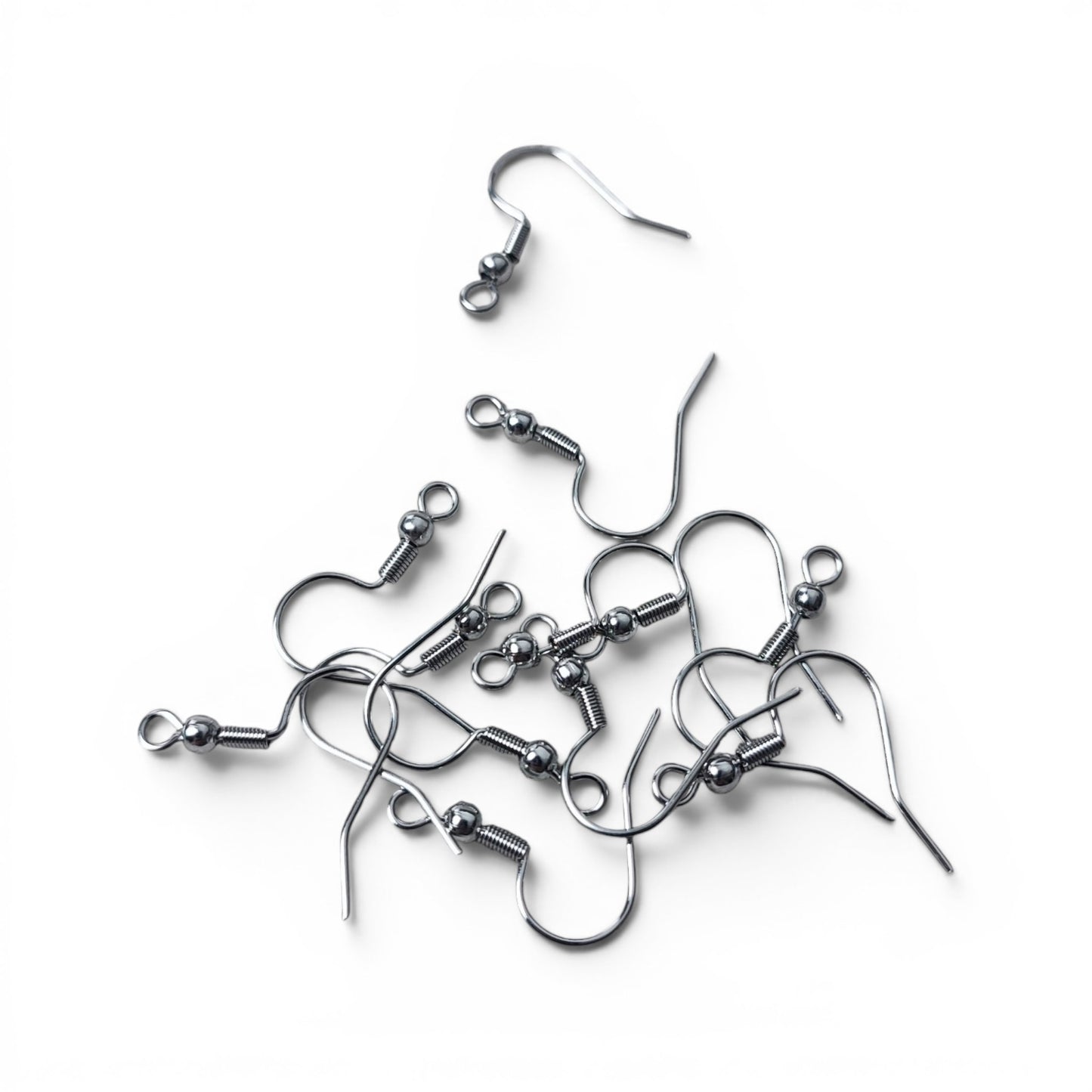 x5 paires de crochets de boucles d'oreilles en acier inoxydable chirurgical 316 – Acier ou véritable 18K plaqué or
