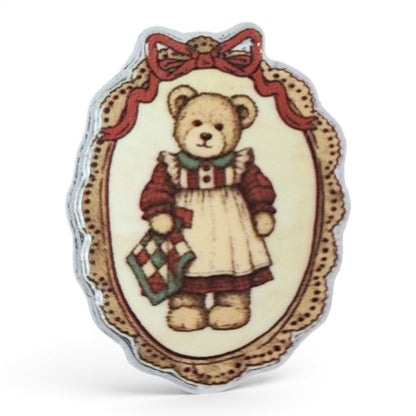 Perle acrylique plate décorative – Compatible tiges – Motifs variés