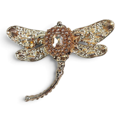 Perles spéciales tige XXL – Libellule avec strass et cabochons – 2 coloris au choix