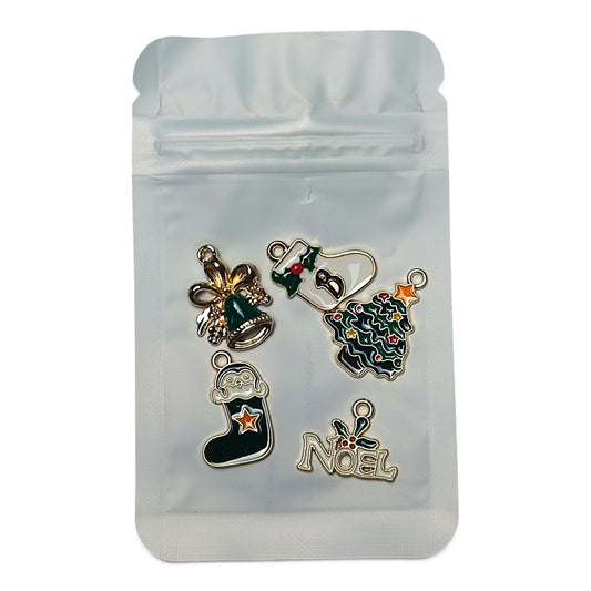 Sachets Mystères – Lot de 5 Breloques émaillées Spécial Noël
