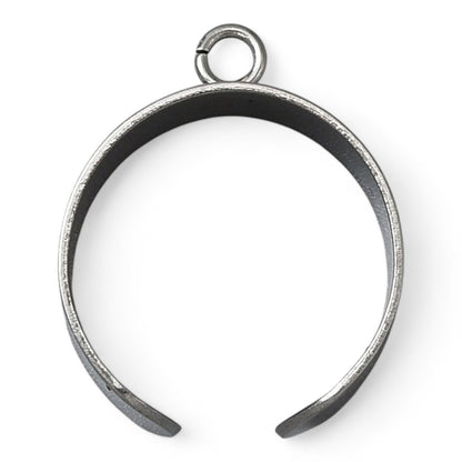 Bague Ouverte en Acier Inoxydable 304 – Base à Boucle – Or 18K ou Acier