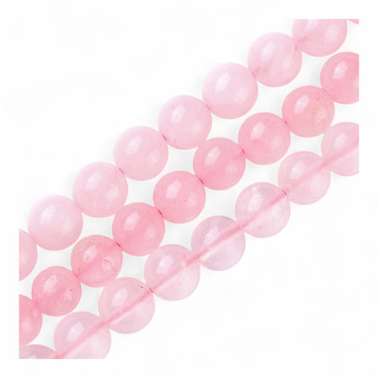 Perles Ronde en Quartz Rose Naturel – 4 mm