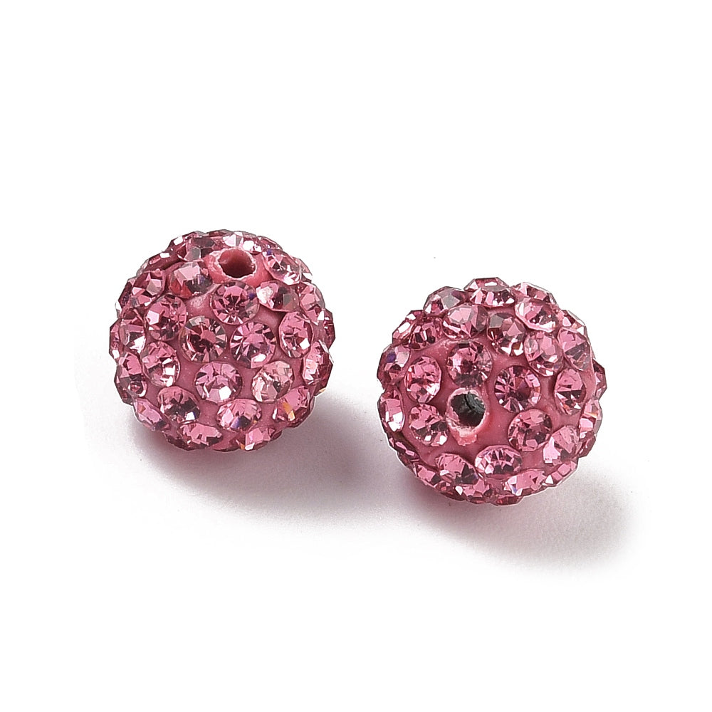 x5 Perles Strass en Argile Polymère – 10 mm