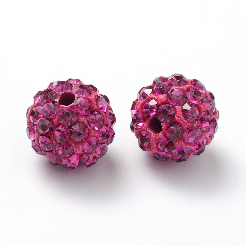 x5 Perles Strass en Argile Polymère – 10 mm