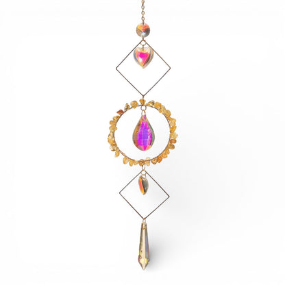 Attrape-Soleil en Cristaux et Pierres Naturelles – Cercle Énergétique Lumineux