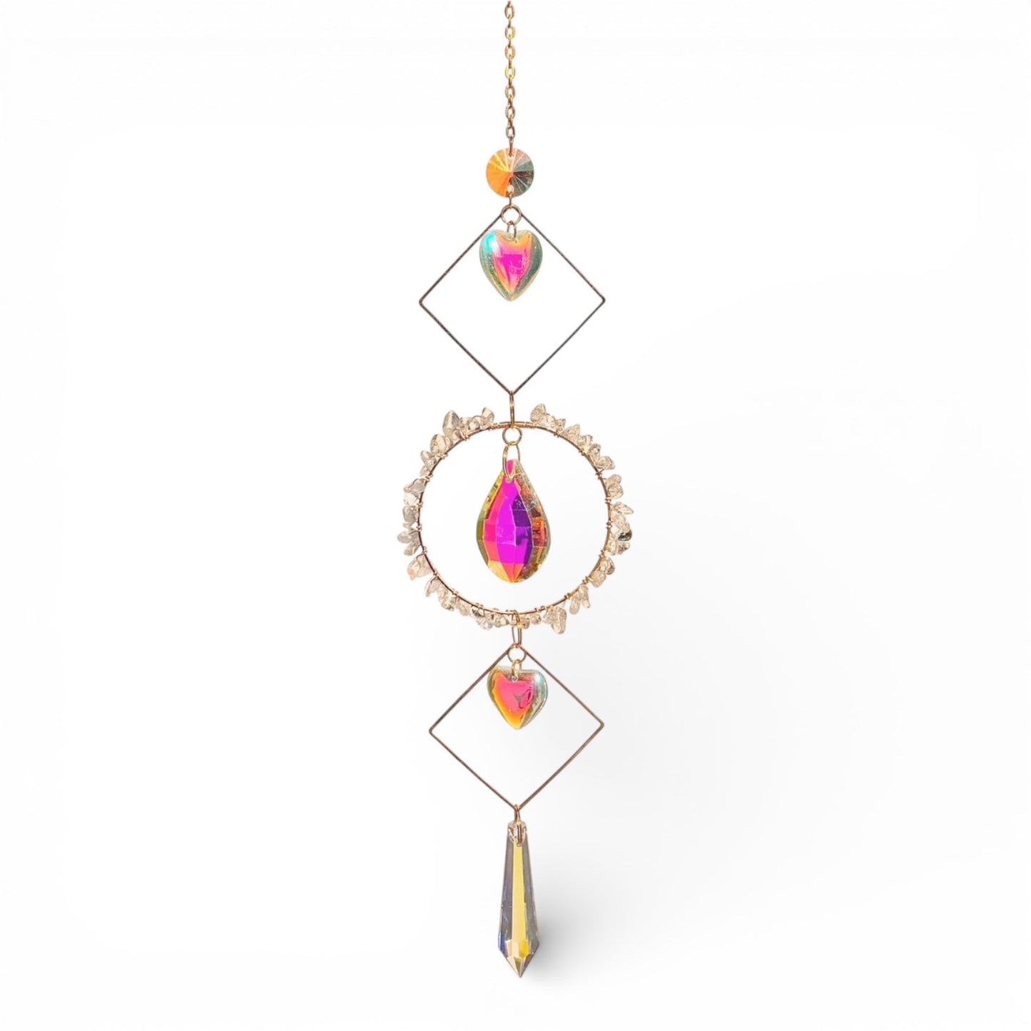 Attrape-Soleil en Cristaux et Pierres Naturelles – Cercle Énergétique Lumineux