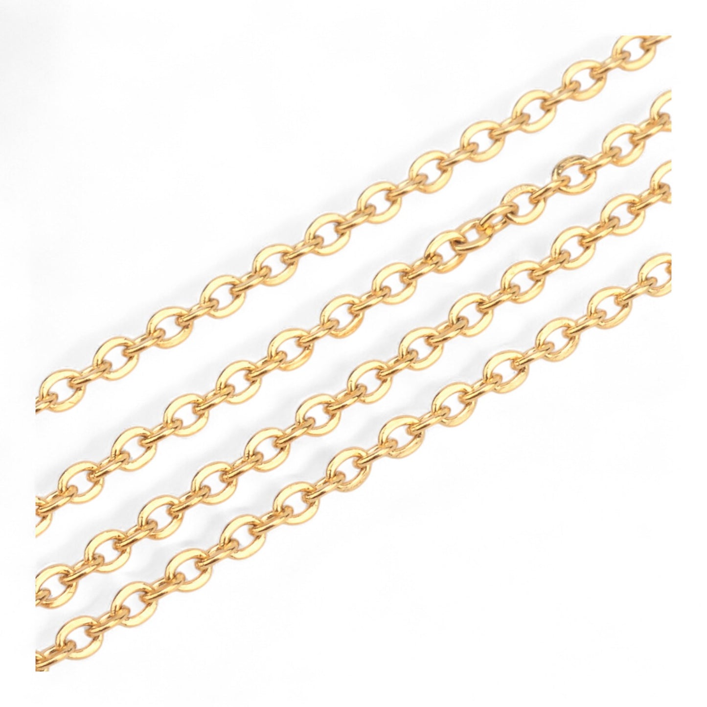 Collier en Acier Inoxydable 304 – Acier ou Doré – 50 cm