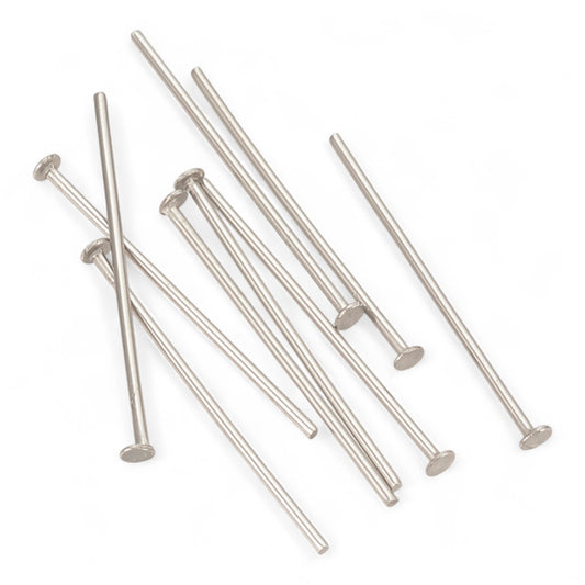 x20 Tiges à Tête Plate – Acier Inoxydable 304 Résistant au Ternissement – 40 mm
