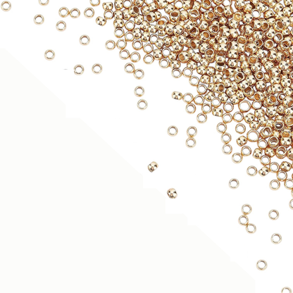 Lot d’Environ 120 Perles d’Espacement en Acier Inoxydable 304 – Doré ou Acier – 2,5 mm