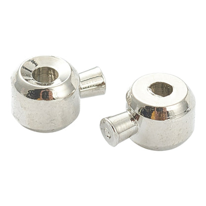 x4 Perles à Écraser en Laiton – Plaqué Or 24K ou Platine – 3 à 3,5 mm