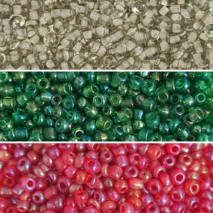 Perles de rocaille en verre – 3mm – Couleurs translucides au choix -25g