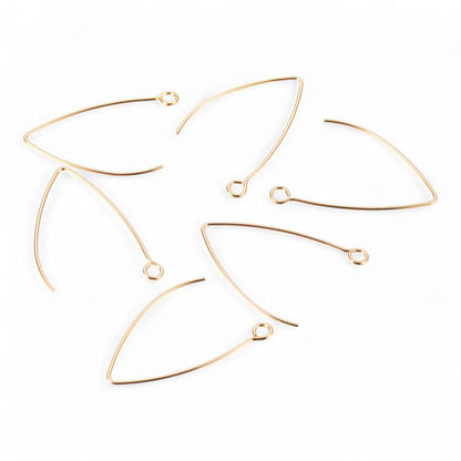 x1 paire Crochets de boucles d’oreilles en acier inoxydable 304