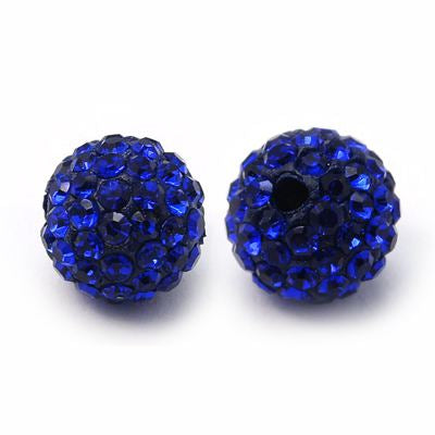x5 Perles Strass en Argile Polymère – 10 mm