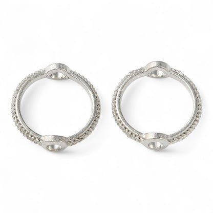 x20 Cadres de Perles en Alliage – Argenté ou Doré – Ø 10,5 mm