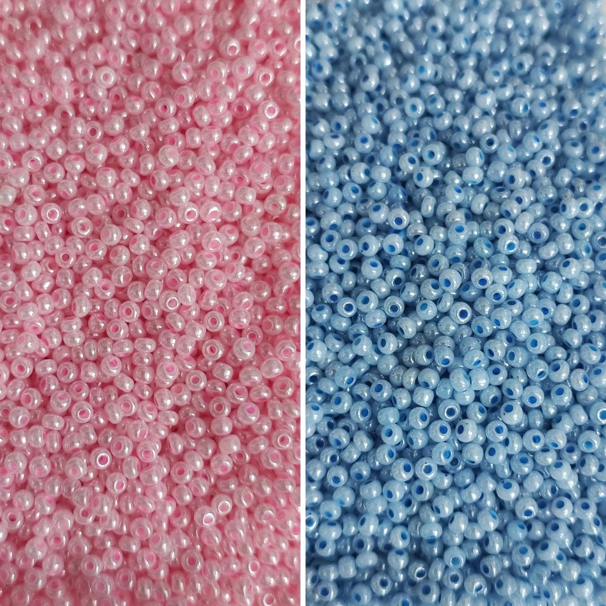 Perles de rocaille en verre pastel – 2x2,5mm