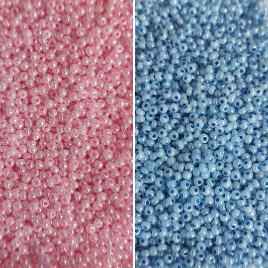 Perles de rocaille en verre pastel – 2x2,5mm