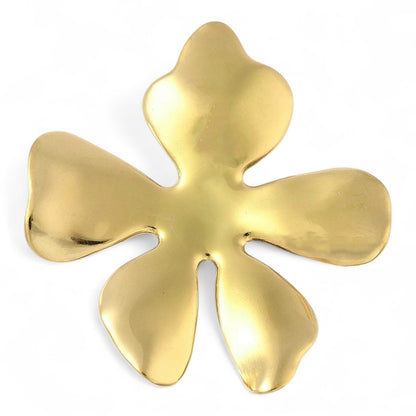 Pendentif Fleur en Acier Inoxydable 304 Plaqué Or 18K – 47 mm
