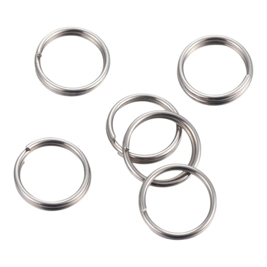 x20 Anneaux de Jonction Doubles en Acier Inoxydable 304 – 0.7 x 6 mm – Argentés ou Dorés
