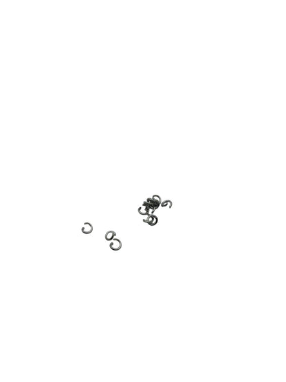 Anneaux de jonction (jump rings) couleur Argenté foncé, taille au choix