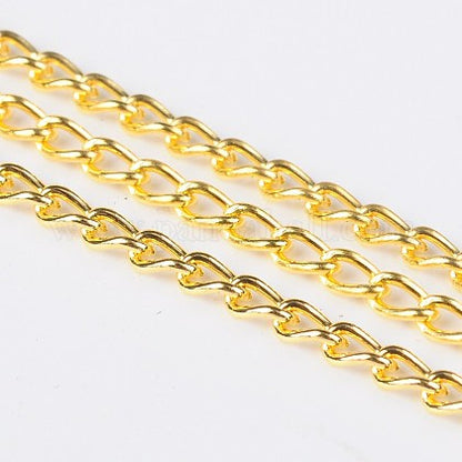 Chaîne Dorée ou argentée – Maillons 3 x 2 mm – Vendue au mètre