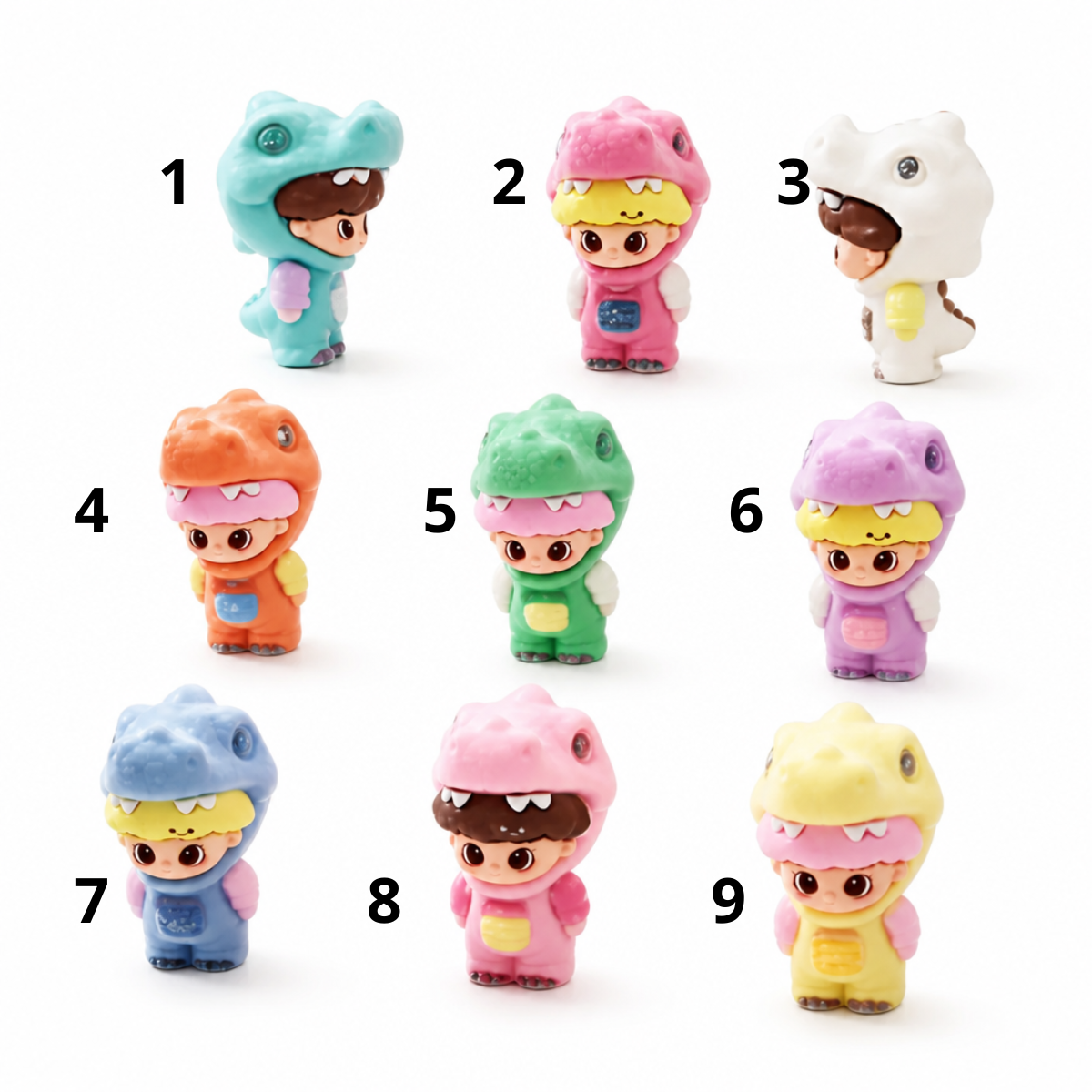 Figurines en velours ultra kawaii – Plusieurs modèles et couleurs au choix