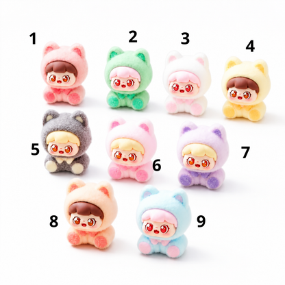 Figurines en velours ultra kawaii – Plusieurs modèles et couleurs au choix