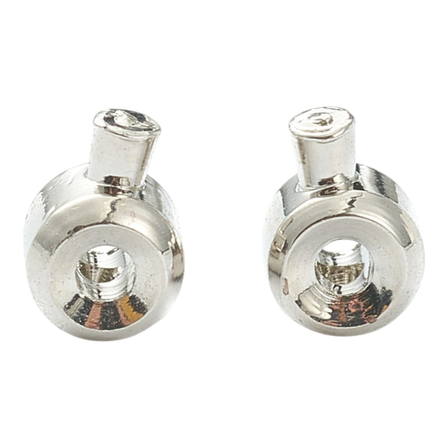 x4 Perles à Écraser en Laiton – Plaqué Or 24K ou Platine – 3 à 3,5 mm