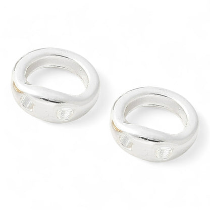 x4 Embouts de Fil en Laiton – Plaqué Or 18K, Argent 925 ou Platine – 5 mm