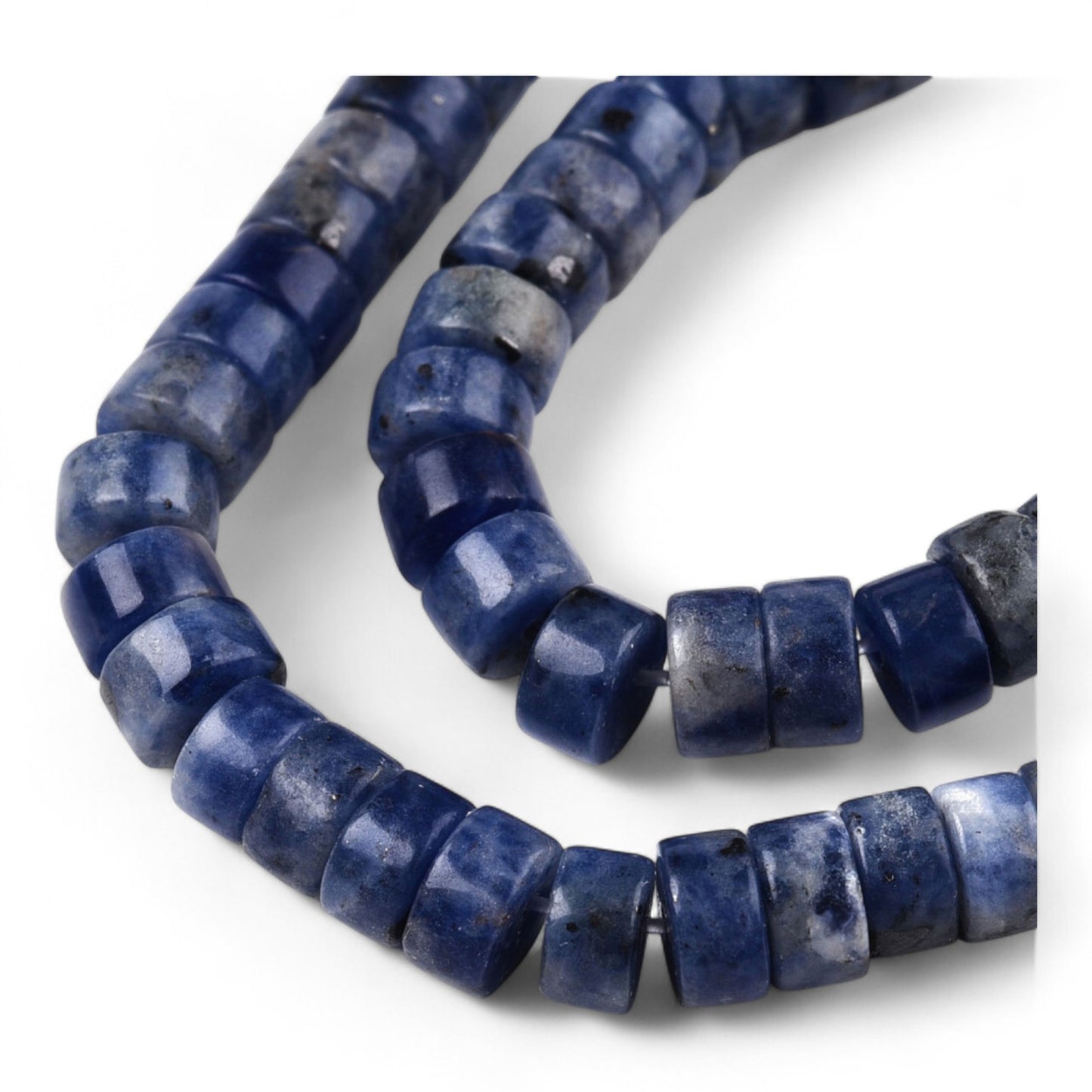 x20 Perles Heishi en Sodalite Naturelle – 6 mm
