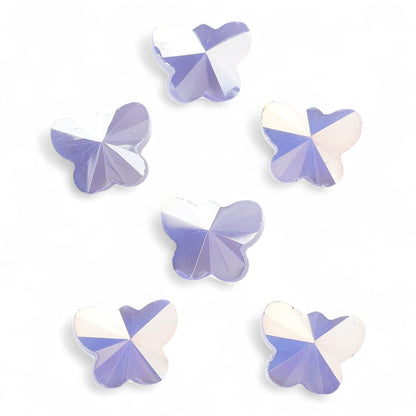 x10 Perles Papillons en Verre Électrolytique – AB