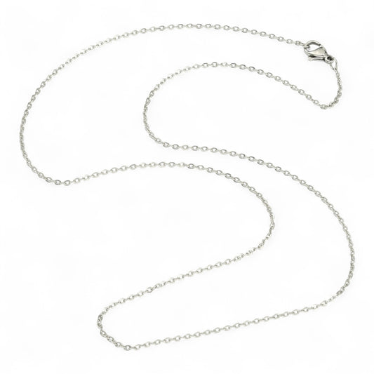 Collier en Acier Inoxydable 304 – Acier ou Doré – 50 cm