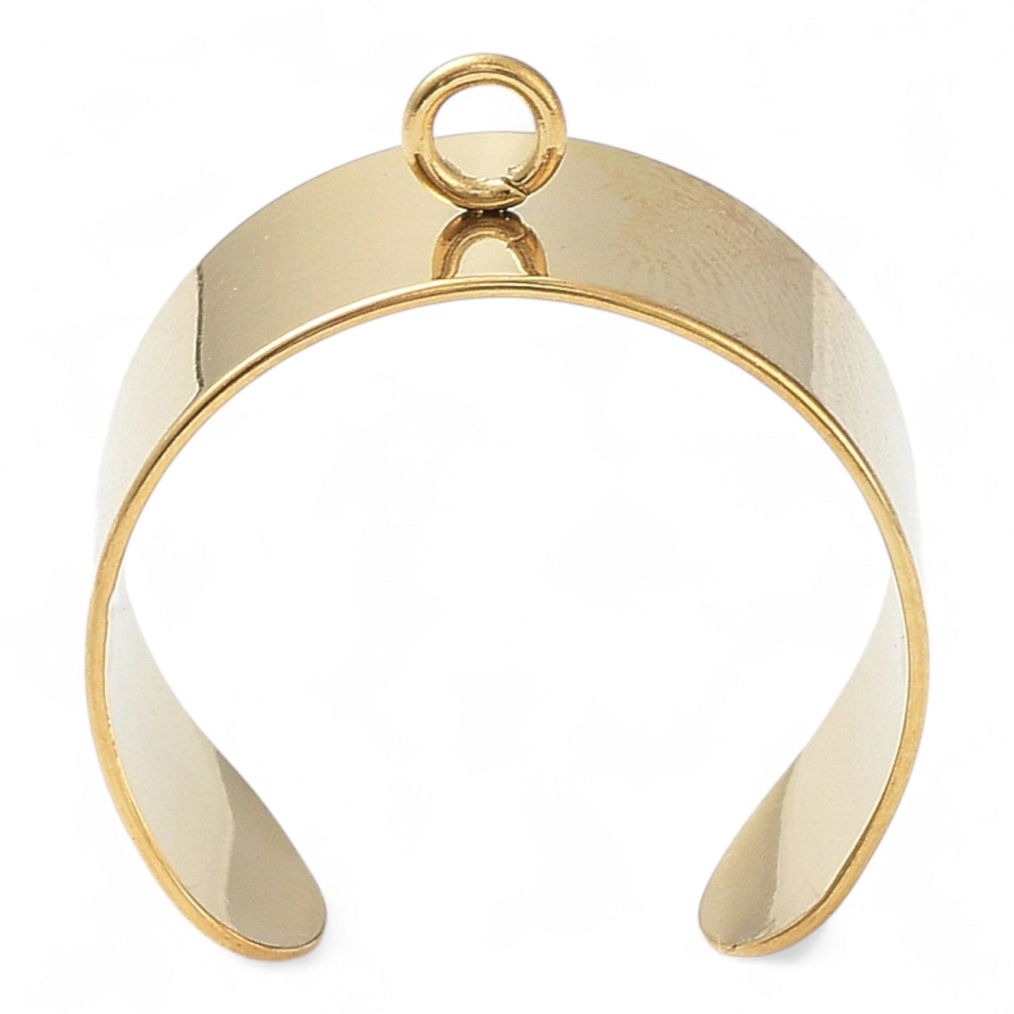 Bague Ouverte en Acier Inoxydable 304 – Base à Boucle – Or 18K ou Acier