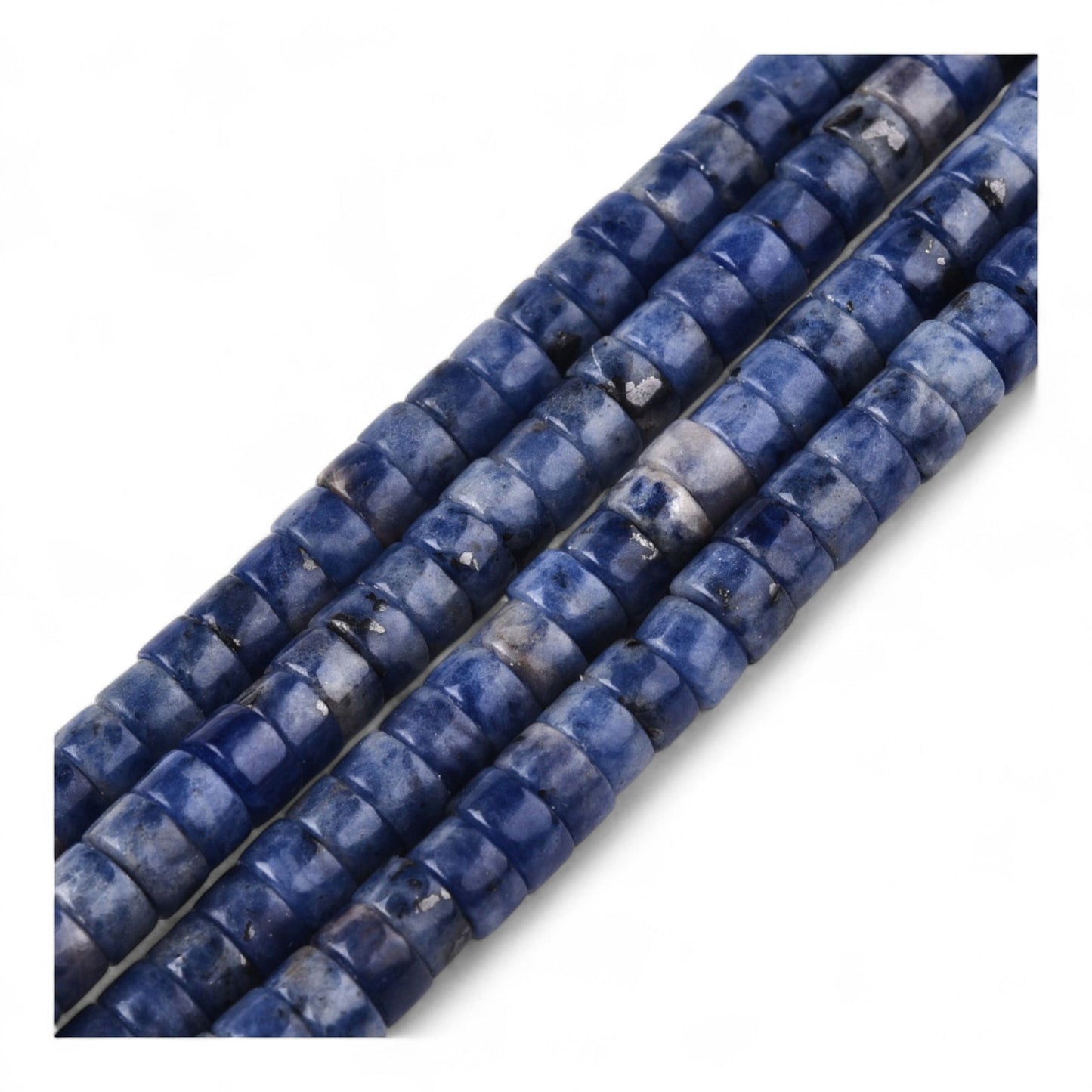 x20 Perles Heishi en Sodalite Naturelle – 6 mm