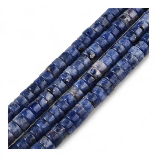 x20 Perles Heishi en Sodalite Naturelle – 6 mm