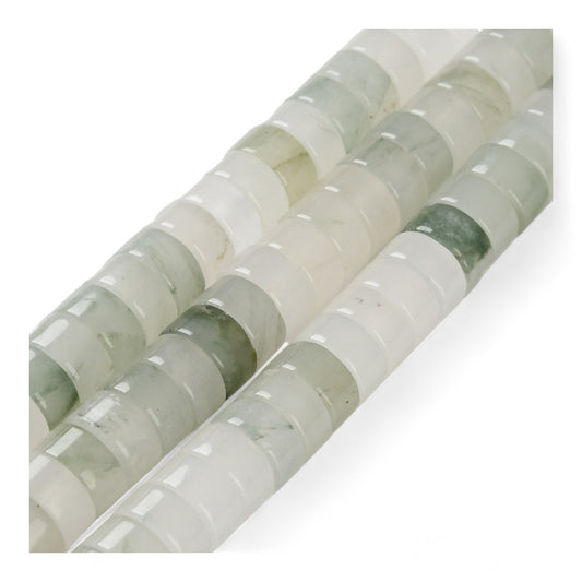 x20 Perles Heishi en Quartz Naturel – Disques 6 x 3 mm