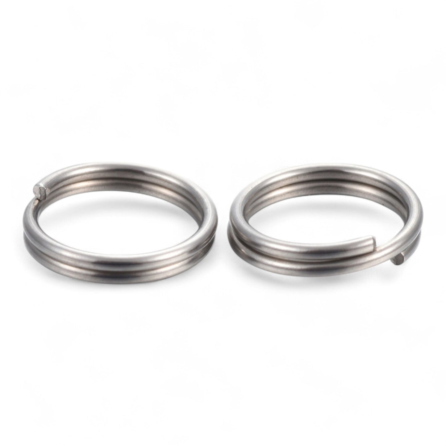 x20 Anneaux de Jonction Doubles en Acier Inoxydable 304 – 1 x 8 mm – Argentés ou Dorés