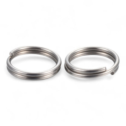 x20 Anneaux de Jonction Doubles en Acier Inoxydable 304 – 1 x 8 mm – Argentés ou Dorés