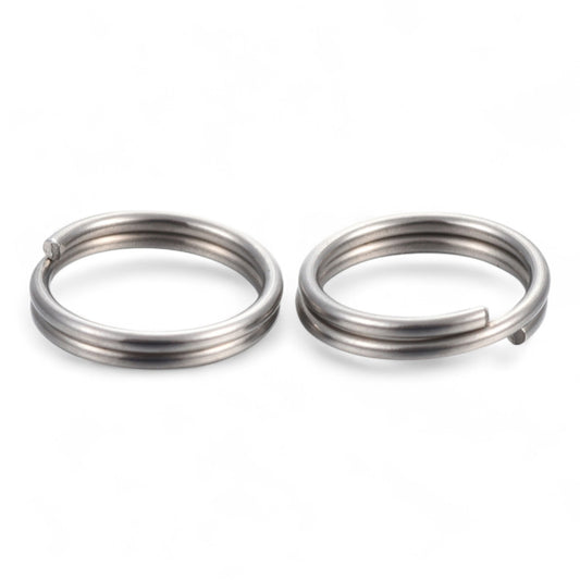 x20 Anneaux de Jonction Doubles en Acier Inoxydable 304 – 1 x 8 mm – Argentés ou Dorés