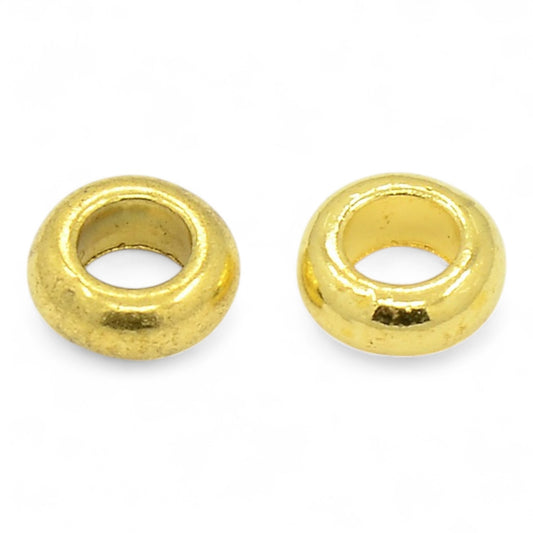 x10 Perles d’Espacement Style Tibétain – 7 mm