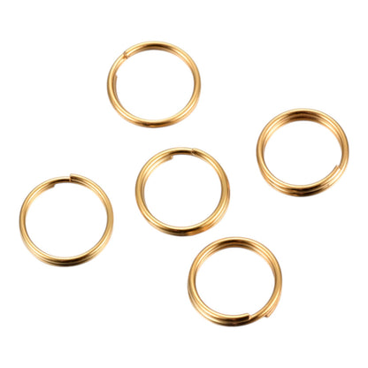 x20 Anneaux de Jonction Doubles en Acier Inoxydable 304 – 0.7 x 6 mm – Argentés ou Dorés