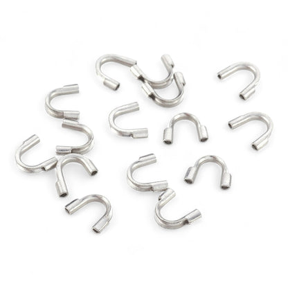 x10 embouts pont de Protection en Acier Inoxydable Chirurgical 316 – Argenté ou Plaqué IP – 6,3 à 7 mm