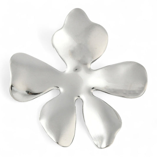 Pendentif Fleur en Acier Inoxydable 304 – 47 mm