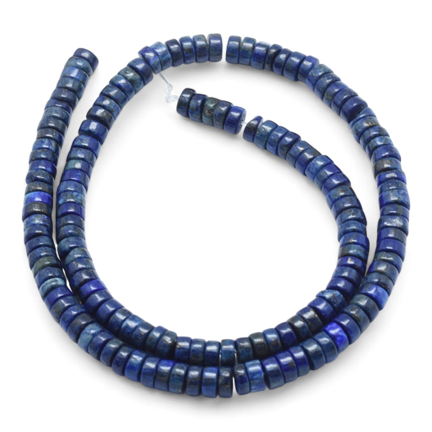 x20 Perles Heishi en Lapis-Lazuli Naturel Teinté – 6 mm