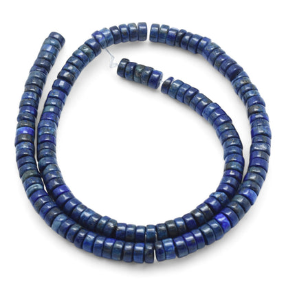 x20 Perles Heishi en Lapis-Lazuli Naturel Teinté – 6 mm