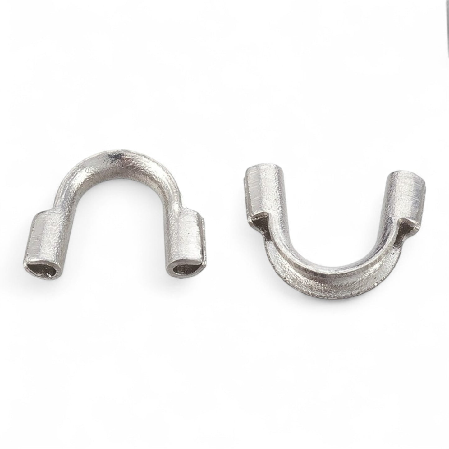 x10 embouts pont de Protection en Acier Inoxydable Chirurgical 316 – Argenté ou Plaqué IP – 6,3 à 7 mm