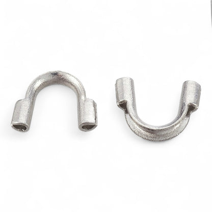 x10 embouts pont de Protection en Acier Inoxydable Chirurgical 316 – Argenté ou Plaqué IP – 6,3 à 7 mm